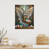 Steampunk Oaster Bunny Angel Knight's Apprentice Poster (Küche)