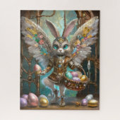 Steampunk Oaster Bunny Angel Knight's Apprentice Puzzle (Vertikal)