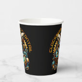 Steampunk Oaster Bunny Pappbecher (Links)