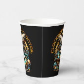 Steampunk Oaster Bunny Pappbecher (Rechts)