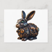 Steampunk Oaster Bunny Postkarte (Vorderseite)