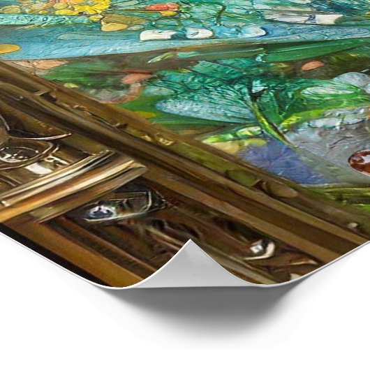 Steampunk Oaster Bunny Warrior Angel Poster (Ecke)