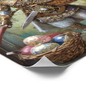 Steampunk Oaster Bunny Warrior Angel Poster (Ecke)