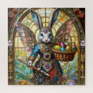 Steampunk Oaster Bunny Warrior Angel Puzzle
