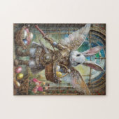 Steampunk Oaster Bunny Warrior Angel Puzzle (Horizontal)