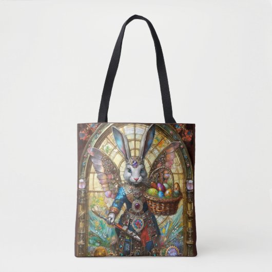 Steampunk Oaster Bunny Warrior Angel Tasche (Vorderseite)
