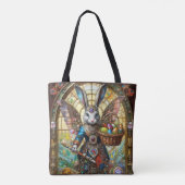Steampunk Oaster Bunny Warrior Angel Tasche (Rückseite)