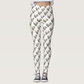 Steampunk Oaster Pattern Leggings (Vorderseite)