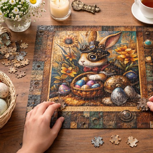 Steampunk Oaster Rabbit Puzzle