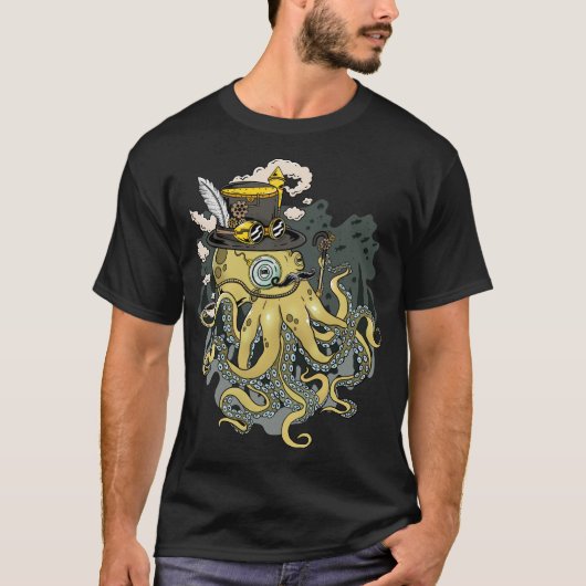 Steampunk Octopus: Entfesseln Sie den mechanischen T-Shirt (Vorderseite)