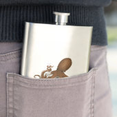Steampunk Octopus Holding Flask Science Chemie Flachmann (Beispiel)