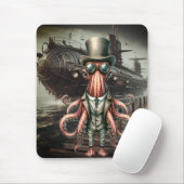 Steampunk Octopus Mousepad (Mit Mouse)