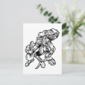 Steampunk Octopus Postkarte (Stehend Vorderseite)