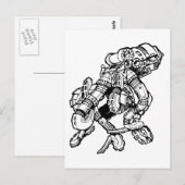 Steampunk Octopus Postkarte (Vorne/Hinten)