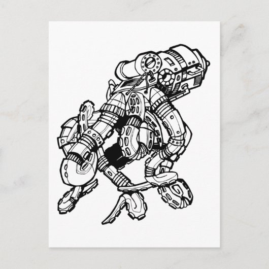 Steampunk Octopus Postkarte (Vorderseite)