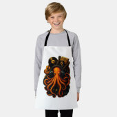 "Steampunk Octopus Schürze - Kunstkochgeschenk f (Getragen)