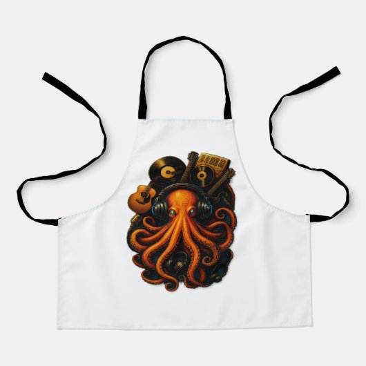 "Steampunk Octopus Schürze - Kunstkochgeschenk f (Vorderseite)