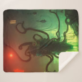 Steampunk Octopus Sherpadecke (Vorderseite (Horizontal))