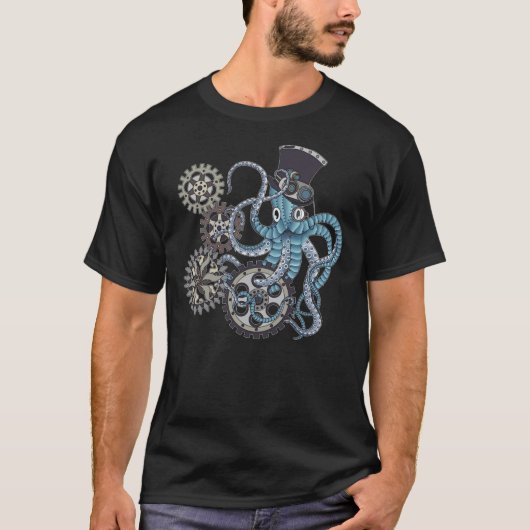 Steampunk Octopus T-Shirt (Vorderseite)