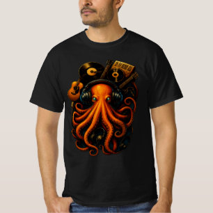 Steampunk Octopus T - Shirt - Musik und Fantasie A