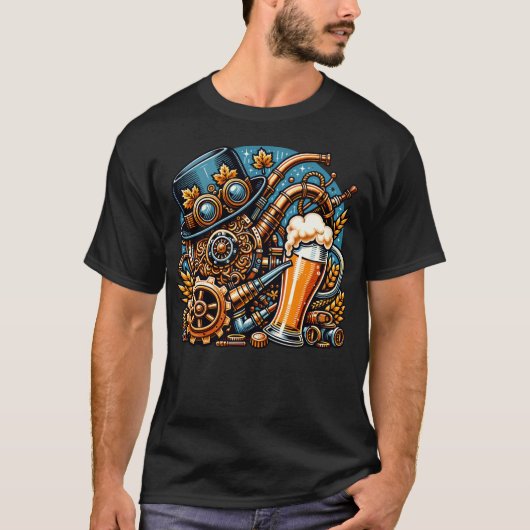 Steampunk Oktoberfest T-Shirt (Vorderseite)