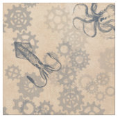 Steampunk-Oktopus-Stoff Stoff (Nahaufnahme)