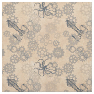Steampunk-Oktopus-Stoff Stoff