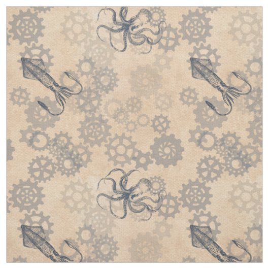 Steampunk-Oktopus-Stoff Stoff (Muster)