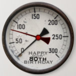 Steampunk Old Manometer 80th Birthday Button<br><div class="desc">Ideal für jemanden,  der ein Gefühl von Spaß hat! Anpassbare Birthday Button. Sie können Textfarbe,  Schriftart,  Größe und Position leicht ändern,  indem Sie auf die Schaltfläche Anpassen klicken.</div>