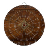 Steampunk Old World Map & Compass Rose Design Dartscheibe (vorne)