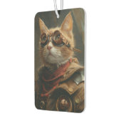 Steampunk Orange Cat Funny Gift Air Freshener Autolufterfrischer (Links)