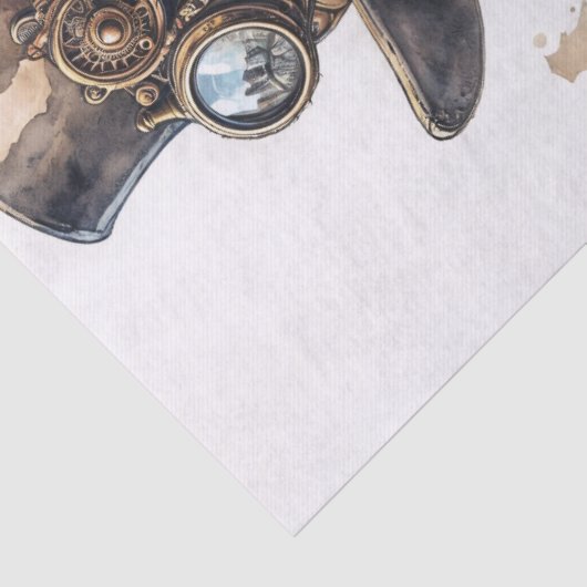 Steampunk Orangutan Art Seidenpapier (Detail)