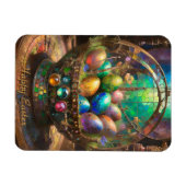 Steampunk-Osterfarbeier im Korb Magnet (Horizontal)