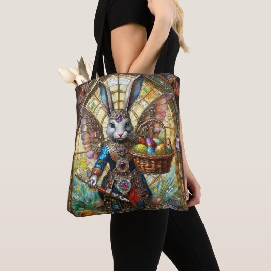 Steampunk-Osterhasen-Krieger-Engel Tasche (Von Nahem)