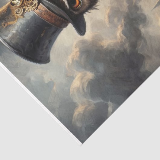 Steampunk Owl - Decoupage- Seidenpapier (Detail)