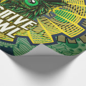 Steampunk Owl Geschenkpapier (Ecke)