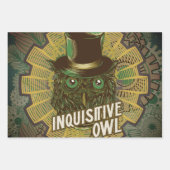 Steampunk Owl Geschenkpapier Set (Vorderseite 3)