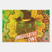 Steampunk Owl Geschenkpapier Set (Vorderseite 2)