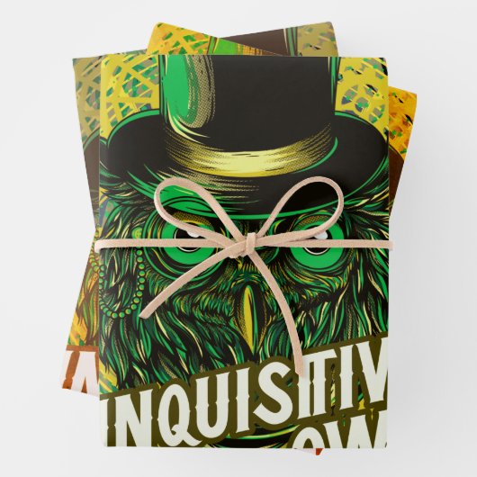 Steampunk Owl Geschenkpapier Set (Beispiel)