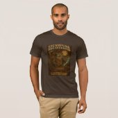 Steampunk Owl Inventar - Retro Fantasy T-Shirt (Vorne ganz)