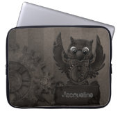 Steampunk Owl Laptop Sleeve (Vorderseite)