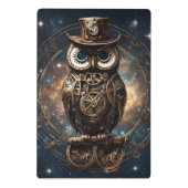 Steampunk Owl Mini Klemmbrett (Rückseite)