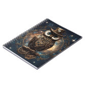 Steampunk Owl Notizblock (Linke Seite)