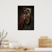Steampunk Owl Poster (Küche)