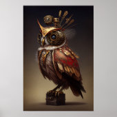 Steampunk Owl Poster (Vorne)