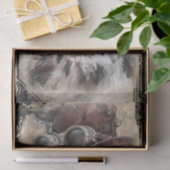 Steampunk Owl Seidenpapier (Geschenk)
