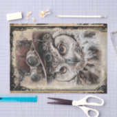 Steampunk Owl Seidenpapier (Handwerk)