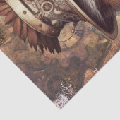 Steampunk Owl Seidenpapier (Detail)