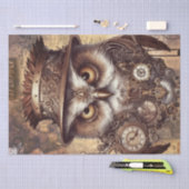 Steampunk Owl Seidenpapier (Handwerk)