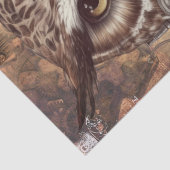 Steampunk Owl Seidenpapier (Detail)
